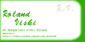 roland viski business card